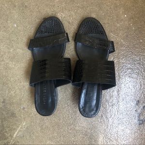 FREDA SALVADOR KEEP Leather Embossed Mule